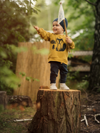 Дитячий світшот для хлопчика Pinokio Secret Forest 68 см Жовтий (5901033253003) - зображення 3