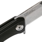 Ніж складний ANV Knives Z100 (Liner lock GRN Plain edge) Black (ANVZ100-047) - изображение 6