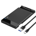 Внешний корпус для HDD/SSD UGREEN US221 карман для дисков 2.5 SATA III USB 3.1 Type-C Black (50743)