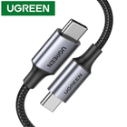 Кабель Type-C UGREEN US316 для быстрой зарядки iPhone 16 15 MacBook iPad Pro PD100W 5A 1m Black (70427)