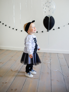 Дитяча футболка з довгими рукавами для дівчинки Pinokio Happy Day Longsleeve Blouse Kitten 86 см Світло-сіра (5901033219139) - зображення 3
