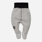 Дитячий напівкомбінезон Pinokio Happy Day Sleep Pants Stripped 56 см Білий/Чорний (5901033218835) - зображення 2