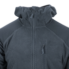 Кофта флисовая Helikon-Tex Alpha Hoodie Jacket Grid Fleece Shadow Grey S - изображение 13