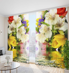 Фото Шторы PHOTODECOR "Разноцветные садовые цветы"