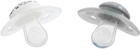 Набір силіконових пустушок Twistshake 0-6 міс пастельний сірий/білий 2 шт (7350083125941) - зображення 2