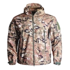 Тактичний військовий зимовий костюм HAN WILD Soft Shell Multicam Куртка флісова та флісові штани софтшелл 2XL Мультикам HWM0026800099-3 - зображення 11