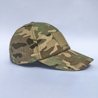 Військова кепка все камуфляжна бейсболка мультикам з ліпучкою на лобі 56 - зображення 3
