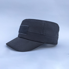 Чорна тактична кепка німкеня з липучкою 60 - зображення 1