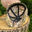 Військова кепка все камуфляжна кепка восьмиклінка хуліганка мультикам літня 56 - зображення 5