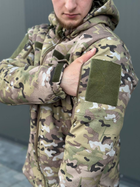 Военная тактическая форма софтшелл (Soft Shell) мультикам, демисезонная теплая форма костюм Мультикам Softshell демисезонная военная форма Multicam M - изображение 6