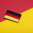 Шеврон 2 шт, нашивка на липучці Прапор Німеччини, вишитий патч 5х8 см - зображення 7