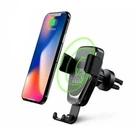 Тримач смартфона в авто Holder HZ-HWC-1 для мобільного телефону з бездротовою зарядкою Чорний/Black