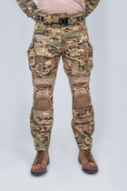 Тактический военный коcтюм HAN WILD G3 Multicam Куртка флисова Soft Shell, Убакс и Штаны с Защитой колен XL Multicam HWM0026800-2 - изображение 12