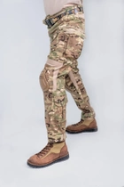 Тактичний військовий костюм HAN WILD G3 Multicam Куртка флісова Soft Shell Убакс та Штани із захистом колін М Multicam HWM0026800 - зображення 13