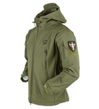 Тактична куртка Eagle Soft Shell JA-01 із флісом Green Olive S - зображення 2
