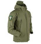 Тактична куртка Eagle Soft Shell JA-01 із флісом Green Olive S - зображення 3