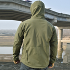 Тактична куртка Eagle Soft Shell JA-01 із флісом Green Olive M - зображення 5
