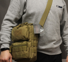 Тактическая сумка через плечо Tactic городская сумка наплечная Койот (9060-coyote) - изображение 2