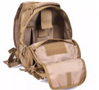 Однолямочный тактический рюкзак Tactic городской военные рюкзак 9 л Койот (ta9-coyote) - изображение 3