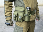 Тактическая сумка на пояс городская Tactical подсумок с карманом под бутылку Олива (1026-olive) - изображение 3