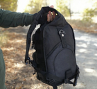 Однолямковий тактичний рюкзак Tactic міський військовий рюкзак 15 л Чорний (ta15-black) - зображення 7
