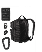 Рюкзак тактичний 36Л Чорний Mil-Tec US ASSAULT PACK LG TACTICAL BLACK (14002288-36) - изображение 2