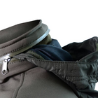 Армійська чоловіча куртка з капюшоном Soft Shell Оливковий XXL (99210) Kali - зображення 4
