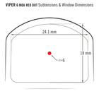 приціл Vortex Viper Red Dot 6 MOA (VRD-6) - изображение 14