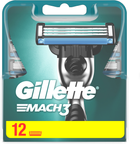 Wymienne wkłady (ostrza) do golenia dla mężczyzn Gillette Mach3 12 szt (3014260323240) - obraz 2