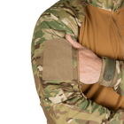 Сорочка бойова тактична польова зносостійка сорочка для силових структур 7082 (XXXL) Мультикам/Койот (OPT-30181) - зображення 5