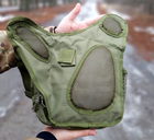 Универсальная тактическая сумка через плечо Tactic однолямочная военная сумка Олива (863-olive) - изображение 8