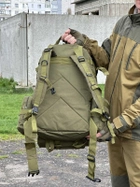 Тактический штурмовой рюкзак с подсумками Tactic военный рюкзак 55 литров Олива (1004-olive) - изображение 8