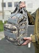 Универсальная тактическая сумка на 20 л плечевая военная сумка Tactic однолямочная сумка Пиксель (NB20-pixel) - изображение 7