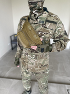 Военная поясная сумка тактическая с molle армейская сумка бананка Tactic штурмовая сумка поясная Койот (9000-coyote) - изображение 4