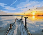 Картина по номерам Закат у причала (BS23810) Brushme 40x50 см