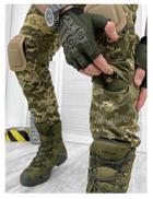 Штани військові з наколінниками TACTICAL COMBAT LOGOS Піксель 4ХL - зображення 4