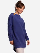 Bluza damska z kapturem oversize BeWear B176 137673 2XL-3XL Indygo (5903068485626) - obraz 1