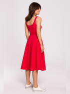 Sukienka Sundress BeWear B218 1130303 S Czerwona (5903887654197) - obraz 2