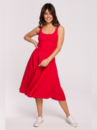 Sukienka letnia damska midi BeWear B218 1130303 2XL Czerwona (5903887654210) - obraz 3