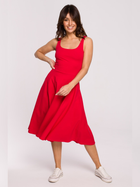 Sukienka letnia damska midi BeWear B218 1130303 2XL Czerwona (5903887654210) - obraz 3