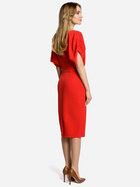 Sukienka ołówkowa damska z rozcięciem Made Of Emotion M364 2XL Czerwona (5903068406294) - obraz 2