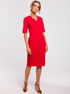 Sukienka ołówkowa damska z rozcięciem Made Of Emotion M455 XL Czerwona (5903068454615) - obraz 1