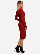 Sukienka z golfem damska Made Of Emotion M542 XL Czerwona (5903068491825) - obraz 2
