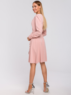 Sukienka kopertowa damska elegancka Made Of Emotion M487 XL Różowa (5903068465666) - obraz 2