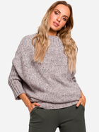 Sweter z golfem damski długi Made Of Emotion M470 S/M Szary (5903068452253) - obraz 1