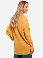 Sweter z golfem damski długi Made Of Emotion M470 L/XL Żółty (5903068452222) - obraz 2