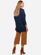 Sweter z golfem damski długi Made Of Emotion M470 L/XL Granatowy (5903068452208) - obraz 4