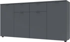 Комод Doros Рон 7 160 х 38 х 81 см 4 фасади 2 ящика Графіт (44900236)