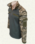 Тактическая сорочка утепленнаая Убакс 100% Хлопок - Хаки+Пиксель р.48 - изображение 2