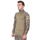 Сорочка чоловіча тактична з довгим рукавом, футболка військова камуфляжна для армії ЗСУ, Хакі L - зображення 3